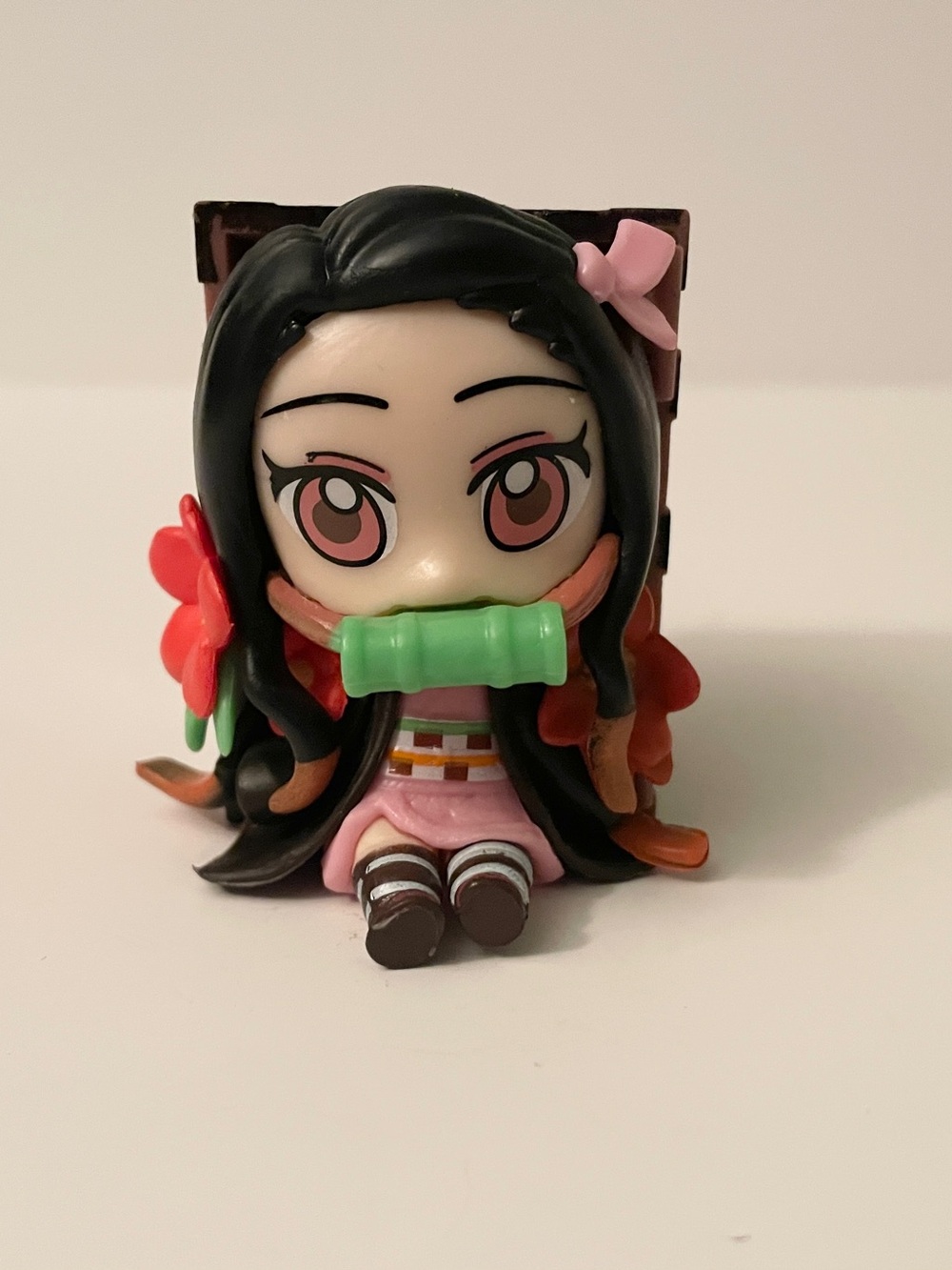 Demon Slayer Nezuko Kamado Chibi Figure Mini PVC Collectible Toy in Box
